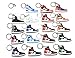 xxiii Sneaker Keychain Combo Pack Mixed Colorways 2D Rubber Keychains