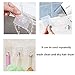 gotain Adhesive Sticky Heavy Duty Utility Hook Transparent Reusable Wall Hangers 22lb Waterproof for Home Kitchen Bathroom Bedroom Dorm Keys Bag Towels-10 Pack, White