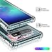 Hocase Galaxy S10 Case, Clear Hard Plastic Back Cover+Shockproof TPU Rubber Bumper Corners Hybrid Slim Protective Case for Samsung Galaxy S10 (SM-G973U) 6.1-inch 2019 - Rose Gold Flowers