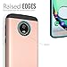 TUDIA DualShield Designed for Moto G6 Case, [Merge] Heavy Duty Protection Slim Hard Shell Phone Case for Motorola Moto G6 (Rose Gold)