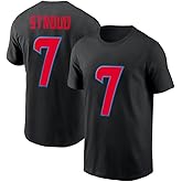 CJ Stroud #7 Houston Football T-Shirt 100% Cotton Jersey Texas
