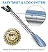 Shoe Horn Pro Precision - Premium Extra Long Handled Telescopic, Twist & Lock To 31”, Extendable & Collapsible, Stainless Steel - The Last Shoe Horn You'll Ever Need (Black)