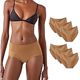 Beandays Women's Disposable Seamless Underwear Soft Stretch Briefs Invisible Panties for Travel Hospital Stays 6 Pack