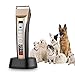 Pet Clippers Grooming Kit,5ivepets Rechargeable Cordless Electric Clippers for Small Medium to Large Dogs Cats Professional Hair Clipper with 5-Speed (Gold & Black)