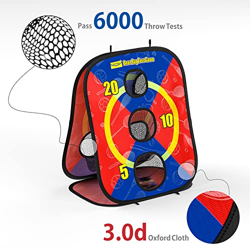 Bean Bag Toss Game for Kids, Foldable Cornhole Board Game for Toddler