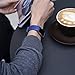 For Fitbit Charge 2 Bands Blue, Henoda Leather Wristband for Fitbit Charge 2 Replacement Strap Women Men Large Small