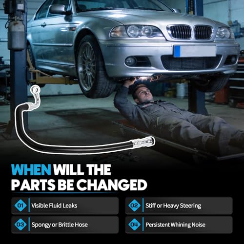 32416796367 Power Steering Return Hose Compatible with BMW E46 323i 323Ci 325i photo 10