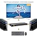 JideTech HDMI USB KVM Switch 16 Port Up to 4K@30Hz Resolution with USB 2.0 Hub Support Hotkey Mouse Switching for Linux, Windows, Mac, Unix