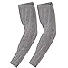 Zensah Compression Arm Sleeves - Made in USA, Thermal Arm Warmers for Cycling and Running with UV Sun Protection (Heather Grey, Small/Medium)