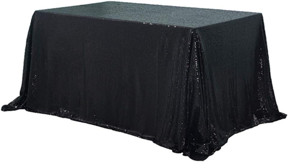 Best black table cloth sparkly