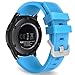 MoKo Band Compatible with Samsung Galaxy Watch 3 45mm/Gear S3 Frontier/Classic/Galaxy Watch 46mm/Huawei Watch GT2 Pro/GT 2e/GT 46mm/GT2 46mm/Ticwatch Pro 3, Silicone Strap Fit 22mm Band, Blue