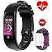 AUNEY Fitness Tracker Color Screen Sport Replacemennt Band Smart Wristband Bracelet Waterproof Bluetooth Activity Heart Rate Sleep Monitor Pedometer sport band for IOS and Android