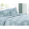 Home Fashion Designs 3-Piece Coastal Beach Theme Quilt Set with Shams. Soft All-Season Luxury Microfiber Reversible…