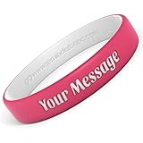 Custom Luxe Silicone Wristbands - Personalized Customizable Rubber Bracelets - Customized for Motivation, Events, Gifts, Supp