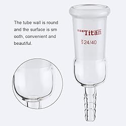 ADAMAS-BETA Glass Straight Inlet Adapter with 24/40