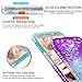 LeYi Galaxy S7 Glitter Case with Tempered Glass Screen Protector [2 Pack] for Girls Women, Bling Sparkle Diamond Liquid TPU Protective Phone Case for Samsung Galaxy S7 Gradient Teal/Purple