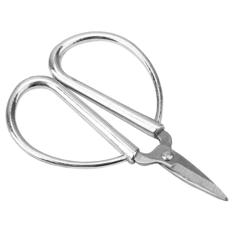 Embroidery Scissors, Mini Vintage Sewing Scissors Stainless Steel Cross-Stitch Tailor Shears for Needlework Handcraft Artwork Everyday Use (Sliver)