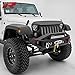 Razer Auto Textured Rock Crawler Stubby Front Bumper with OE Fog Light Hole, 2x D-Ring and Built-In 22
