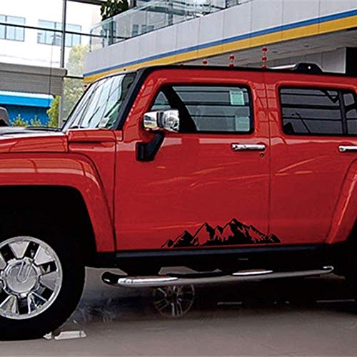 xxiaoTHAWxe Mountain Car-Styling Truck Vehicle Door Body Side PVC Decal Sticker Decoration - Black