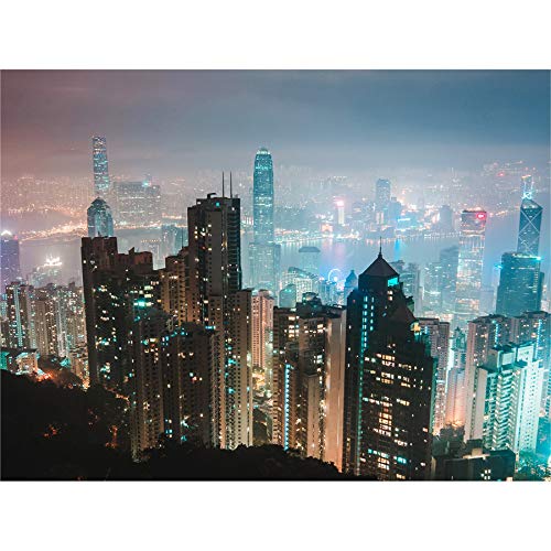 Haimerl Victoria Peak Hong Kong City Canvas Wall Art Print