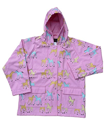 Foxfire for Kids Pink Ponies Raincoat