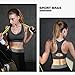 WOZHIFU Women Racerback Sports Bras - High Impact Workout Breathable Gym Activewear Yoga Bra Pack of 2(M/L), Black/Gray