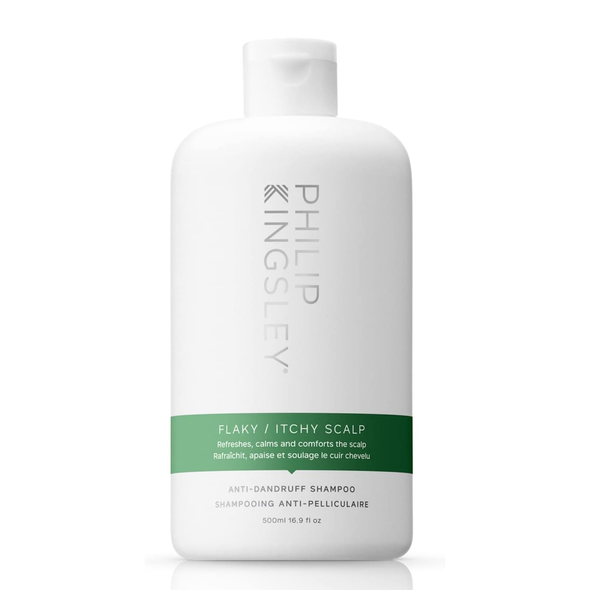 Philip Kingsley | Flaky/Itchy Scalp Shampoo | Anit-Dandruff Shampoo For Flaky, Itchy, Dry, Oily Scalps | Cleansing Scalp Care | Hair Shampoo that Hydrates, Soothes and Calms | 500ml