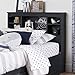 South Shore Aviron Bookcase Headboard, Twin, Blueberry