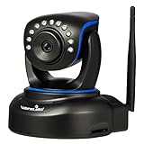 Wansview Wireless IP Camera, WiFi Home Security Surveillance Camera 1080P Video Stream at 30fps, for Baby/Elder/ Pet/Nanny Monitor, Pan/Tilt, Two-Way Audio & Night Vision Q1 (Black)