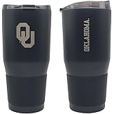 Boelter Brands NCAA Etch Logo Black Premium Powder Coat Double Wall Stainless Steel 30oz Ultra Travel Tumbler (Oklahoma Sooners), NCAA-PPC-30oz
