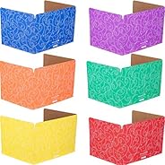 Really Good Stuff Standard Privacy Shields for Student Desks – Set of 12 - 6 Group Colors - Matte - Study Carr