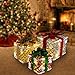 JOYIN Deluxe Lighted Gift Boxes for Christmas Decoration-with 8 Modes 150 LED Light String