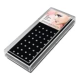 JewelrieShop 40 Pcs Bling-bling Nose Studs Rings Pin Box Set Hypoallergenic Stainless Steel Crystals Body Piercing Jewelry