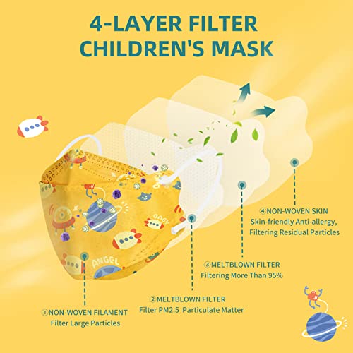 Kids Disposable Face Mask, 30 Pack Individually Wrapped Masks for