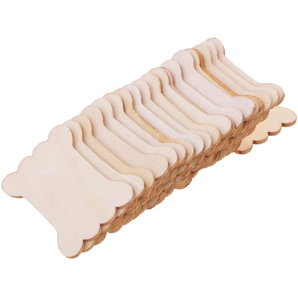 POFET 50pcs Wood Thread Floss Bobbins Ribbon Twine Reel Organizer
