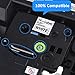 Label KINGDOM Compatible Label Tape Replacement for Brother P-Touch TZ TZe Label Tape TZ131 TZ231 TZ431 TZ531 TZ631 TZ731, 1/2 Inch x 26.2 Feet, 7 Pack