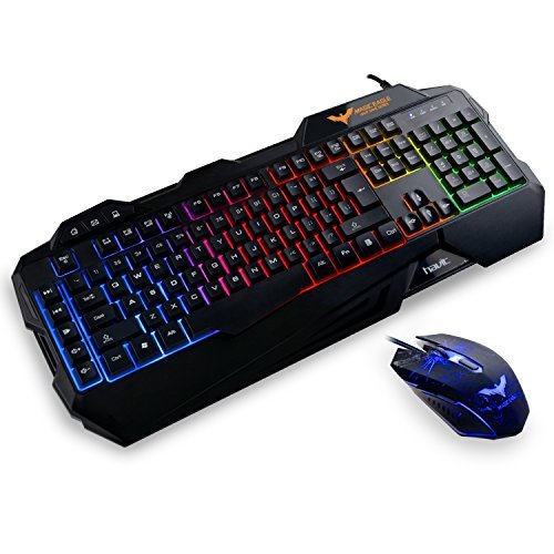 HAVIT-Rainbow-Backlit-Wired-Gaming-Keyboard-and-Mouse-Combo