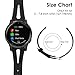Compatible for Garmin vivoactive 4S Bands, Blueshaw Slim Vintage Leather Strap Replacement for Women, Man, Wristband Accessories Compatible with Garmin vívoactive 4S (40mm) Smartwatch (Black)