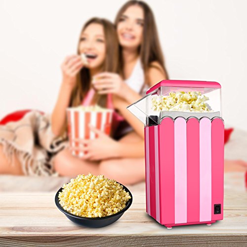 HoLead Maker,Healthy Hot Air Popcorn Popper, BBM01, Red Pricepulse