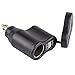 Cllena DIN Hella Plug to Dual USB Charger 2.1A&1A + 12V Cigarette Lighter Socket for BMW Motorcycle