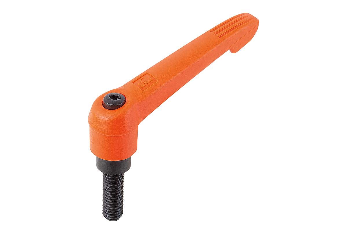 Kipp – Control Parts Ã Standard Elements 2082X30.20 K0269 Clamping Lever, Orange