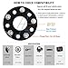 YITAMOTOR Wheel Spacers for Nissan Infiniti 5x4.5, 1 inch, 12x1.25 Studs & 110mm Hub Bore, 4pcs