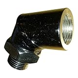 XS-Power O2 oxygen sensor angled spacer M18 X 1.5 test pipe extension extender 45Â° M18