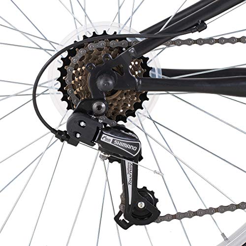 Hiland Climber 24 inch kinderfiets mountainbike met verende voorvork; Shimano 6 versnellingen, V-rem - Image 7