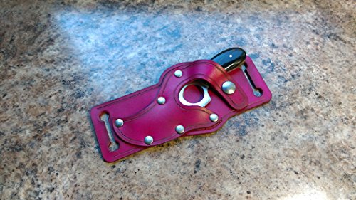 Knife and Leather Sheath Combo Deal - Fixed Blade 3.5" Stainless Steel Short Skinning Hunting Knife Concealed Carry Scout Carry Quickdraw Sheath