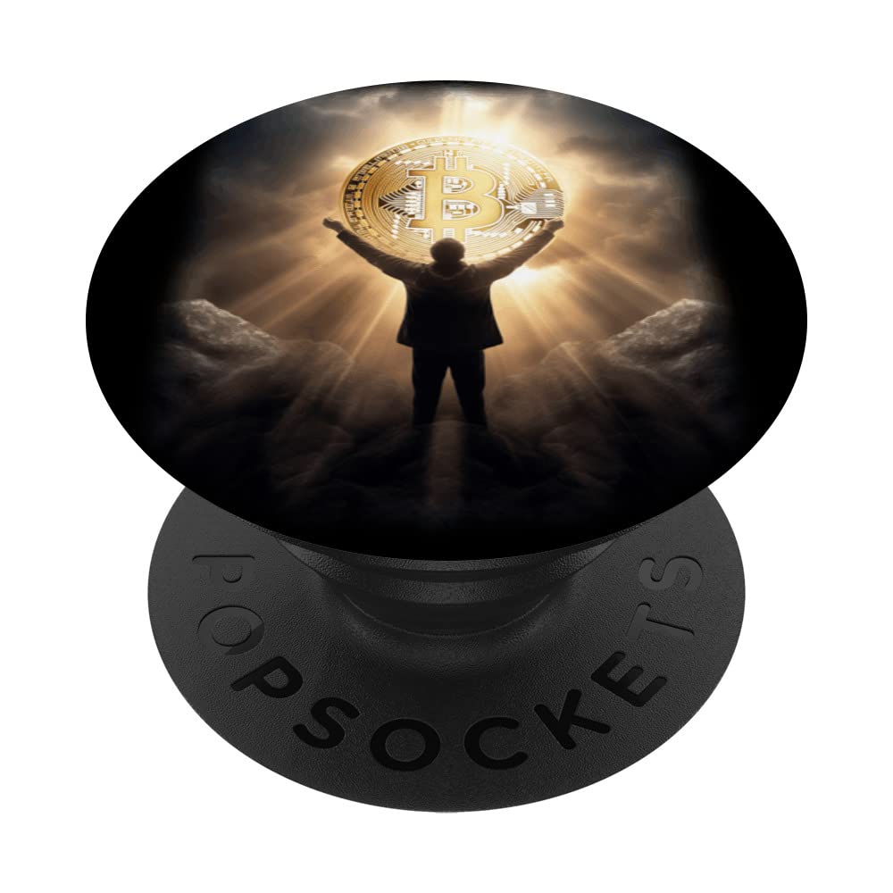 Bitcoin Hail and Praise Bitcoin Majestic Bombastic Men Women PopSockets Swappable PopGrip