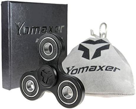 Yomaxer Fidget Spinner Matte Surface Alphard Tri-Spinner Hand Spinning all Metal R188 Bearing Stress Reducer ADHD EDC Focus Toy