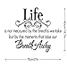 Wall Sticker, Hatop Life Is Not Measured By the Breaths We Take, but By the Moments That Take Our Breath Away Wall Lettering Stickers Quotes and Sayings Home Art