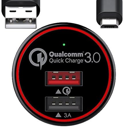 BC Master BCM-CQ01 Quick Charge 3.0 USB Cargador de Coche 34.5W ...