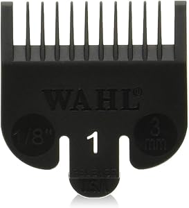 Wahl Professional #1 Guide Comb Attachment - 1/8" (3.0mm) - 3114-001 – Great for Professional Stylists and Barbers – Black in Color